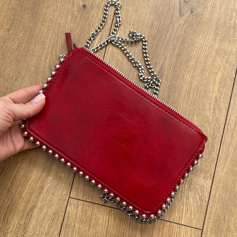 ZARA Red Chain Strap Women's Bag - Picture 5 of 5